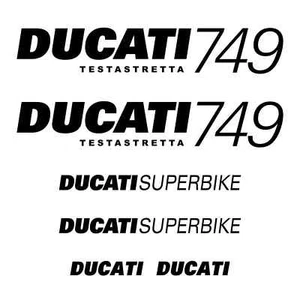 Kit Replica Adesivi Decals Compatibili con Ducati 749 Testastretta Restauro Moto - Foto 1 di 11