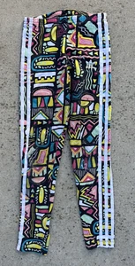 Girl's Adidas Pants Multicolor Colorblock S Active Stretch Pull-On Gym Run Sport - Picture 1 of 11