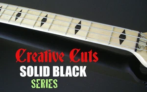 Diamante NEGRO Fret Marker diamantes Vinyl Inlay Sticker Calcomanía para Maple Neck BASS - Imagen 1 de 6