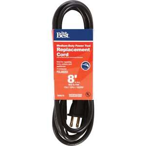 Do it Best 8 Ft. 16/2 13A Medium-Duty Power Tool Replacement Cord Pack of 25 SIM