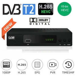 DVB-T2 Hevc H265/10Bit Tv Tuner with HD& Scart Input Dolby Ac3 RJ45 - Picture 1 of 7