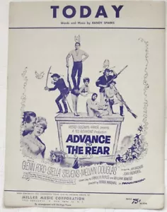 Vtg Sheet Music Today From the 1964 Film Hit: Advance To The Rear Piano and Voc - Picture 1 of 2