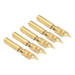 0,8 mm Ligne Largeur 5 Paquet Encre Plonger Calligraphie Stylo Plume  Or Ton - Bild 1 von 5