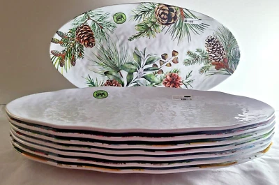 Michel Design Works Serveware Melamine Oval Serving PLATTER New With Tags - Image 1 of 4