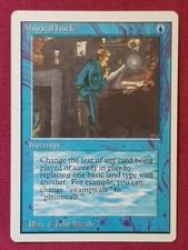 Magic The Gathering UNLIMITED MAGICAL HACK single blue card MTG UNL