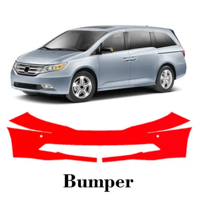 Película de protección de pintura PPF precortada para parachoques delantero para Honda Odyssey 2011-2013 Foto 1 de 4