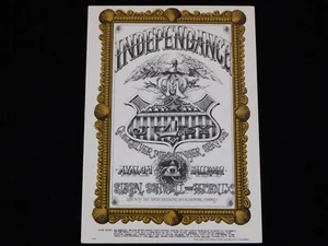 Cartolina QUICKSILVER MESSENGER SERVICE Avalon Ballroom 7/4/67 - Rick Griffin Art - Foto 1 di 12