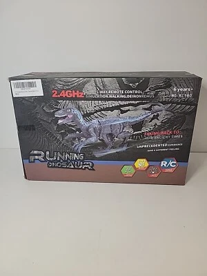 Remote Control Jurassic Dinosaur Toys Rechargeable 2.4Ghz RC Walking Robot - Image 1 of 4