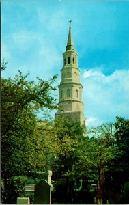 St. Philip's Espiscopal Church Charleston South Carolina Postcard - Picture 1 of 2