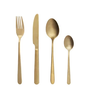 Set 24 posate oro in acciaio inox oro - Imagen 1 de 5
