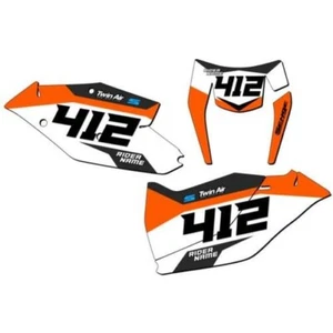 XC-W SG63 Custom MX Number Plates Senge Graphics Kit Compatible with KTM - Picture 1 of 10