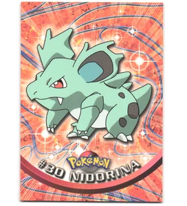Pokemon 1999 Near Mint NM Topps Series 1 2nd Print Black Logo Nidorina 30 - Bild 1 von 2