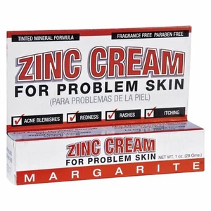 Margarite Cosmetics Zinc Cream for Problem Skin Fragrance Free 28 Grams 1 Ounce - Picture 1 of 1