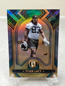 2023 Panini Gold Standard Football Tyler Lacy Blue Parallel 23/75 SSP RC Jaguar