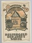 Notgeld - Warin - Reutergeld - Stadt Warin - 50 Pfennig - 1922