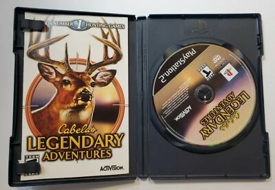 Cabela's Legendary Adventures (Sony PlayStation 2, PS2, 2008) - Includes Manual - Image 1 of 3