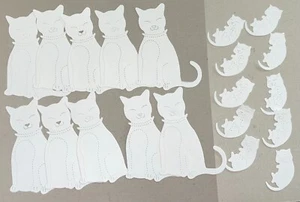 🐈10 ADORABLE CATS🐈 cardstock paper die cut embellishments - Picture 1 of 16
