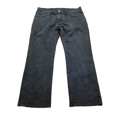 Pantalones de mezclilla rectos negros talla 34 de la colección Versace Trend para hombre (34x27) Foto 1 de 4