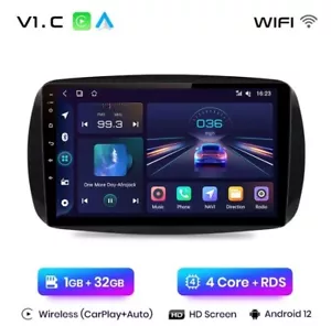 Autoradio Smart Fortwo 453 Android 14 1G+32GB CarPlay-AndroidAuto Wireless - Foto 1 di 9