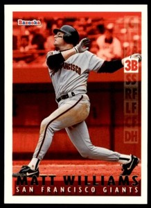 1995 Bazooka Red Hot Matt Williams San Francisco Giants #RH-14