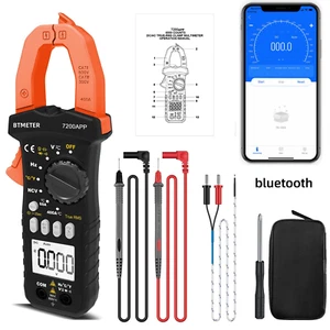 BTMETER Zangenmultimeter Digital Stromzangemessgerät TRMS AC DC Volt Amp 400A DE - Bild 1 von 10