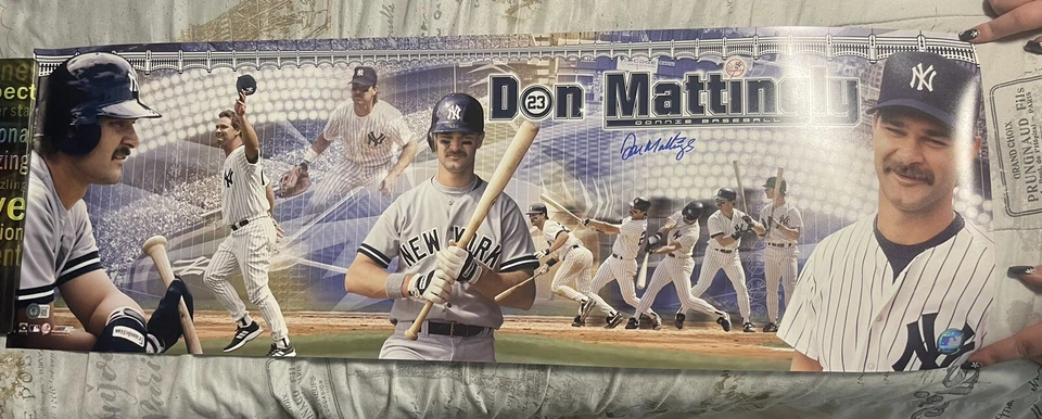DON MATTINGLY SIGNED PANORAMIC PHOTO NEW YORK YANKEES AUTOGRAPH BECKETT BAS - Image 1 of 3