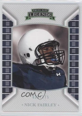 2011 Press Pass Legends Silver Holofoil /175 Nick Fairley #49 Rookie RC - Image 1 of 2