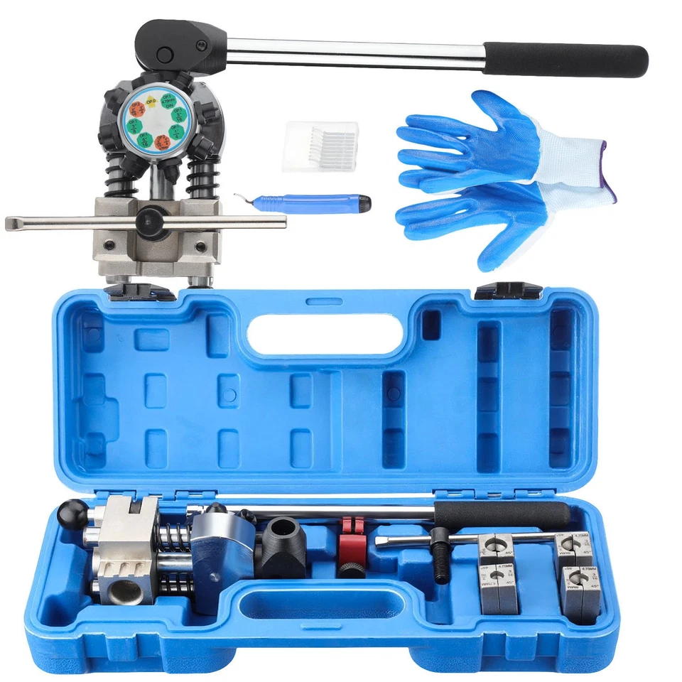 Profi-Bördelgerät Bremsleitung für Ø 4,75mm, 6,35mm, 8mm, 9,5mm Kupfer Rohre Set - Bild 1 von 4