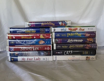 Disney & Family VHS Tape Collection Lucky 13 Lot Good Condition 8 Disney + 5 - Image 1 of 4