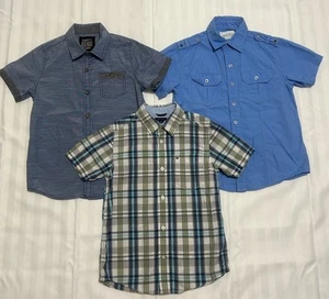 Button Up Size 8 Lot Tommy Eight Eight Paper Denim & Cloth Collared Plaid BTS - Picture 1 of 8