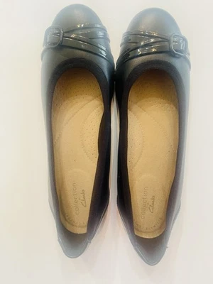 Zapatos planos de ballet Clarks Sara Tulip negros para mujer 6,5 medianos (B,M) BHFO 5085 Foto 1 de 4