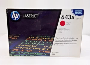 (NEW Genuine Sealed) HP 643A Magenta Original LaserJet Toner Cartridge, Q5953A - Picture 1 of 5