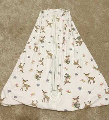 Burt's Bees пчеловод б/у в отличном состоянии розовый сладкая лань Org хлопок носимое одеяло L (12-18 М) - Изображение 1 из 2