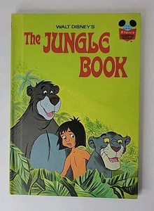 Vtg 1974 Walt Disney’s Wonderful World Of Reading The Jungle Book Hard Cover - Foto 1 di 6
