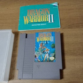 Dragon Warrior 2 Nintendo NES 1989 Edition Cartridge and Manual 