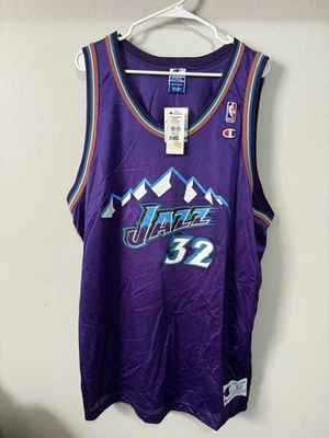 Vintage Champion- Karl Malone- Utah Jazz Jersey- size 52 NEW W TAGS RARE - Image 1 of 4