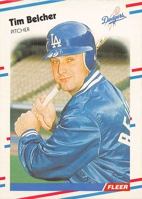 Tim Belcher 1988 Fleer 509 Los Angeles Dodgers BASEBALL Card - Image 1 of 2