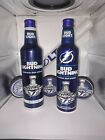 Tampa Bay Lightning 2020 2021 Stanley Cup Champions?? BudLight Alluminum Bottles