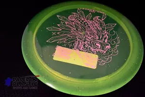 Discraft Ledgestone 2022 Cryztal Scorch Disc Golf 172G Neon Green Pink NEW - Picture 1 of 1