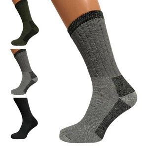 Mens Merino Wool Blend Socks Warm Dry & Cozy Socks 3 Pairs  Uk Size 6-11 - Picture 1 of 4