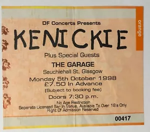 Kenickie Ticket Stub Glasgow Garage 1998 - Picture 1 of 2