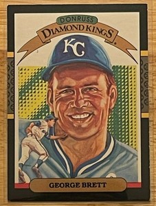 1987 Donruss George Brett Diamond Kings #15 Kansas City Royals