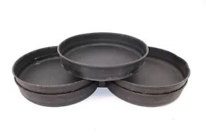 Sartén de pizza negra comercial de aluminio 5 (FIVE) 14""x 2"" sazonada REDONDA - Imagen 1 de 4