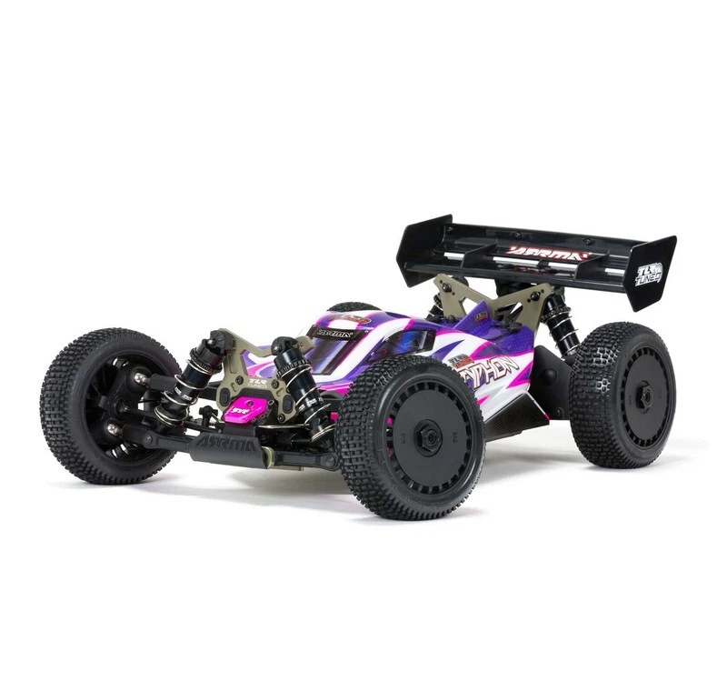 Arrma ARA8306 1/8 TLR Tuned TYPHON 4WD Roller Buggy, Pink/Purple - Bild 1 von 4