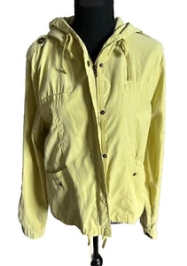 Blu pepper Light Weight Jacket With Hood Super Soft Size Medium Chartruce - Picture 1 of 3