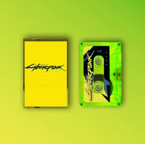 Cyberpunk 2077 Edgerunners  Fluorescent Green Cassette Tape Anime Tracks - Picture 1 of 7