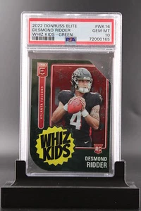 Desmond Ridder | 2022 Donruss Elite Whiz Kids Green #WK-16 | PSA 10 - Picture 1 of 2