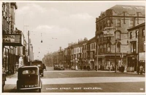 POSTAL FOTOGRÁFICA REAL DE CHURCH STREET, WEST HARTLEPOOL, COUNTY DURHAM - Imagen 1 de 2