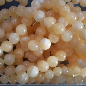 Natural Topaz Jade, 10mm, Approx. 39pce Free postage. Oz Seller - Picture 1 of 4