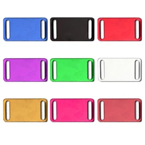 20pcs Wholesale Blank Aluminum Dog ID Tags Slide-On Personalized Pet Name Tag - Picture 1 of 12